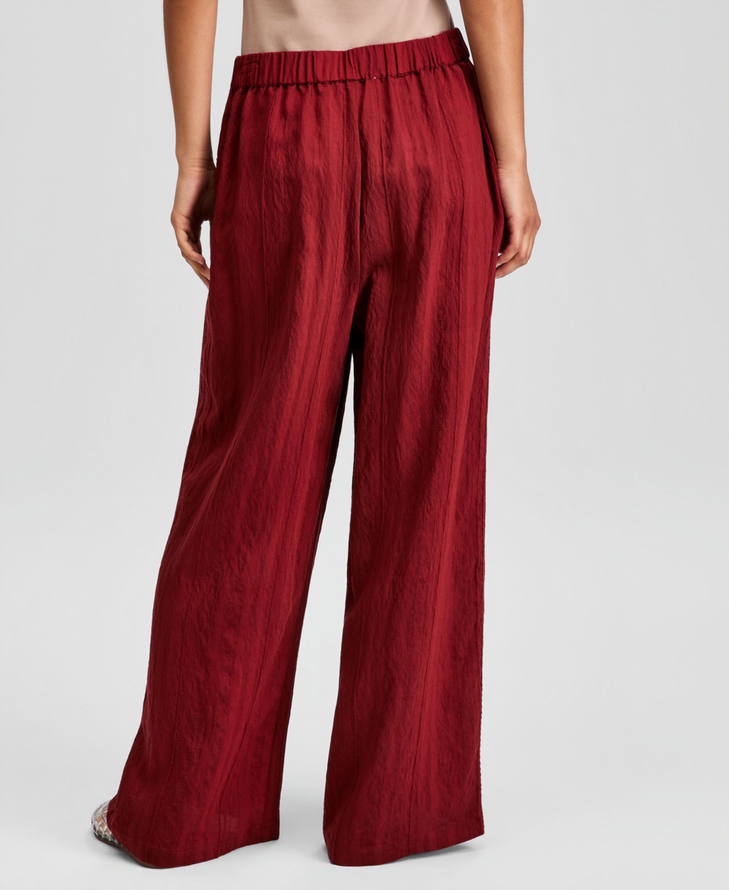 Petite Wide-Leg Drawstring Pants