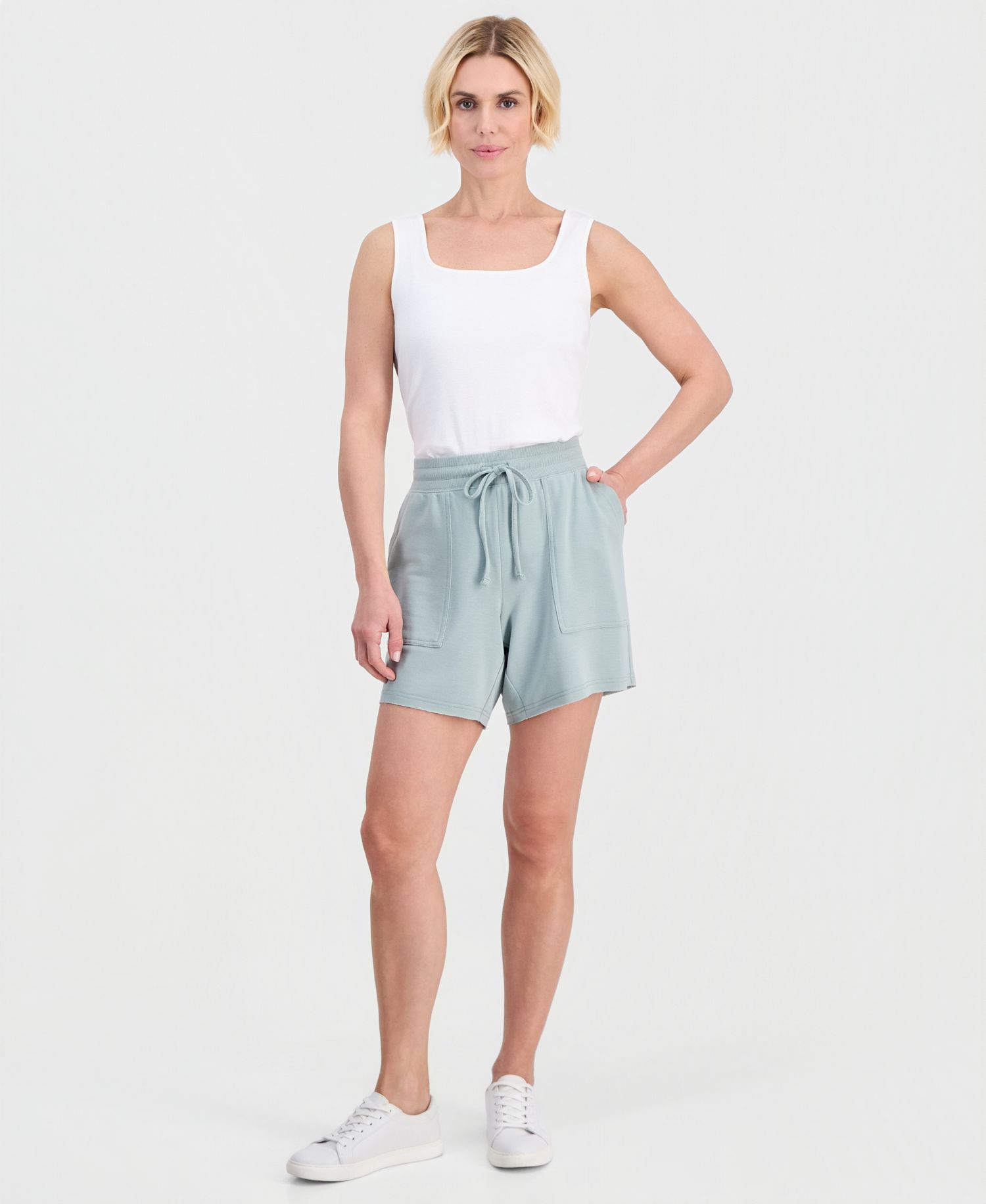 Petite LuxLounge French Terry Knit Pull-On Shorts