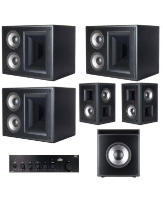 THX-5000 6-pc Surround Sound Home Theater System Black