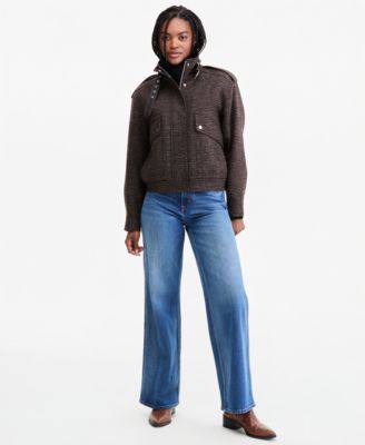 Women's Stand-Collar Bomber Jacket