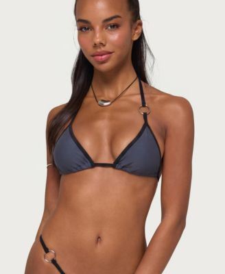 Women's Kenni Ring Contrast Triangle Bikini Top
