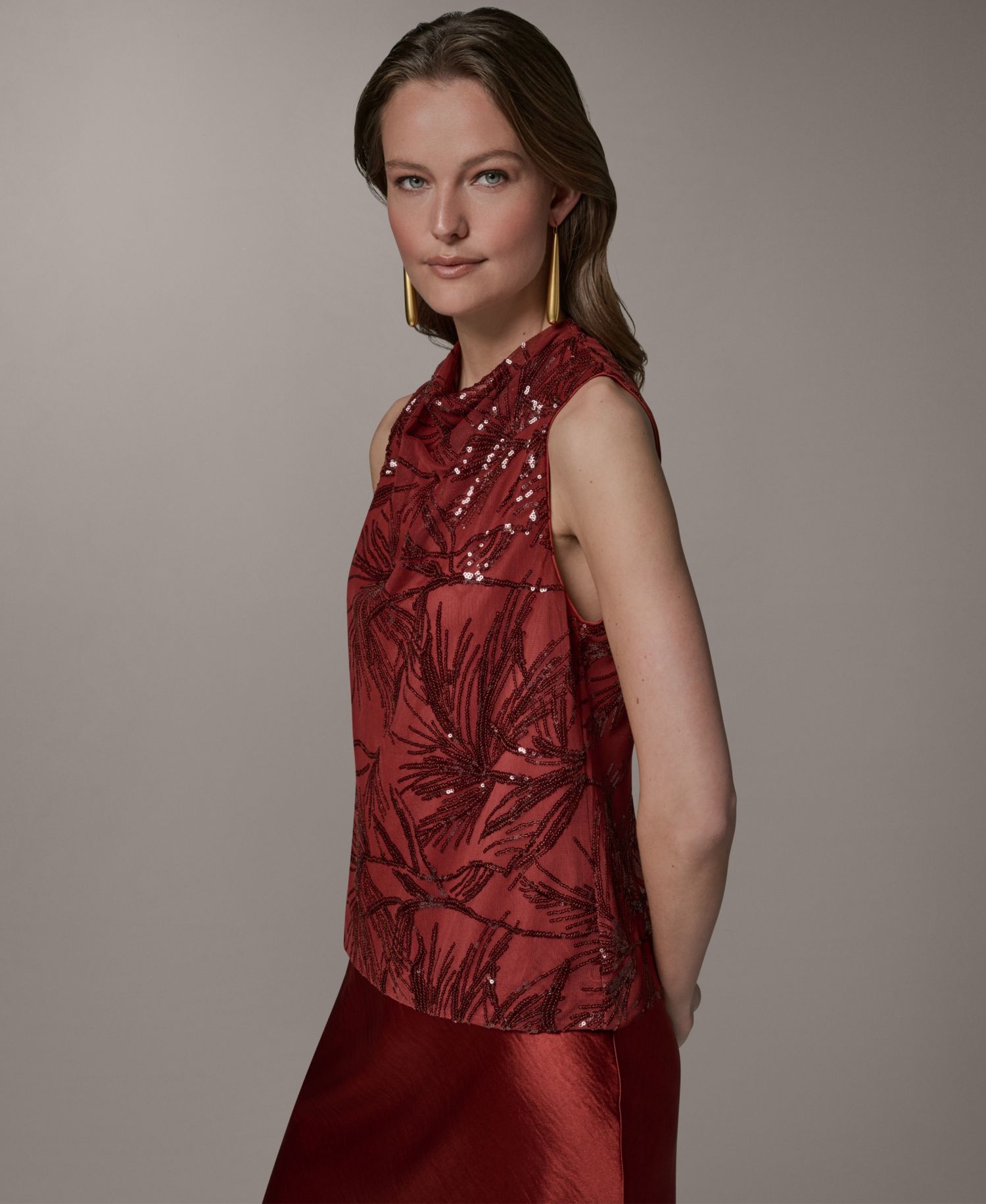 Women's Cowl Neck Top