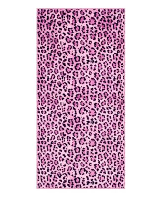 Timeless Leopard Finely Soft Washable Accent Rug, 24" x 48"