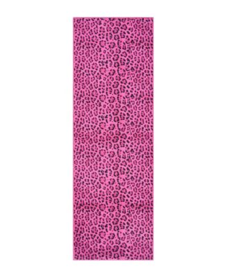 Timeless Leopard Finely Soft Washable Runner Rug, 24" x 72"