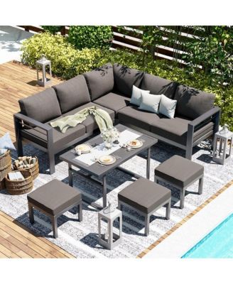 Aluminum Patio Furniture Set with Table and Chair
