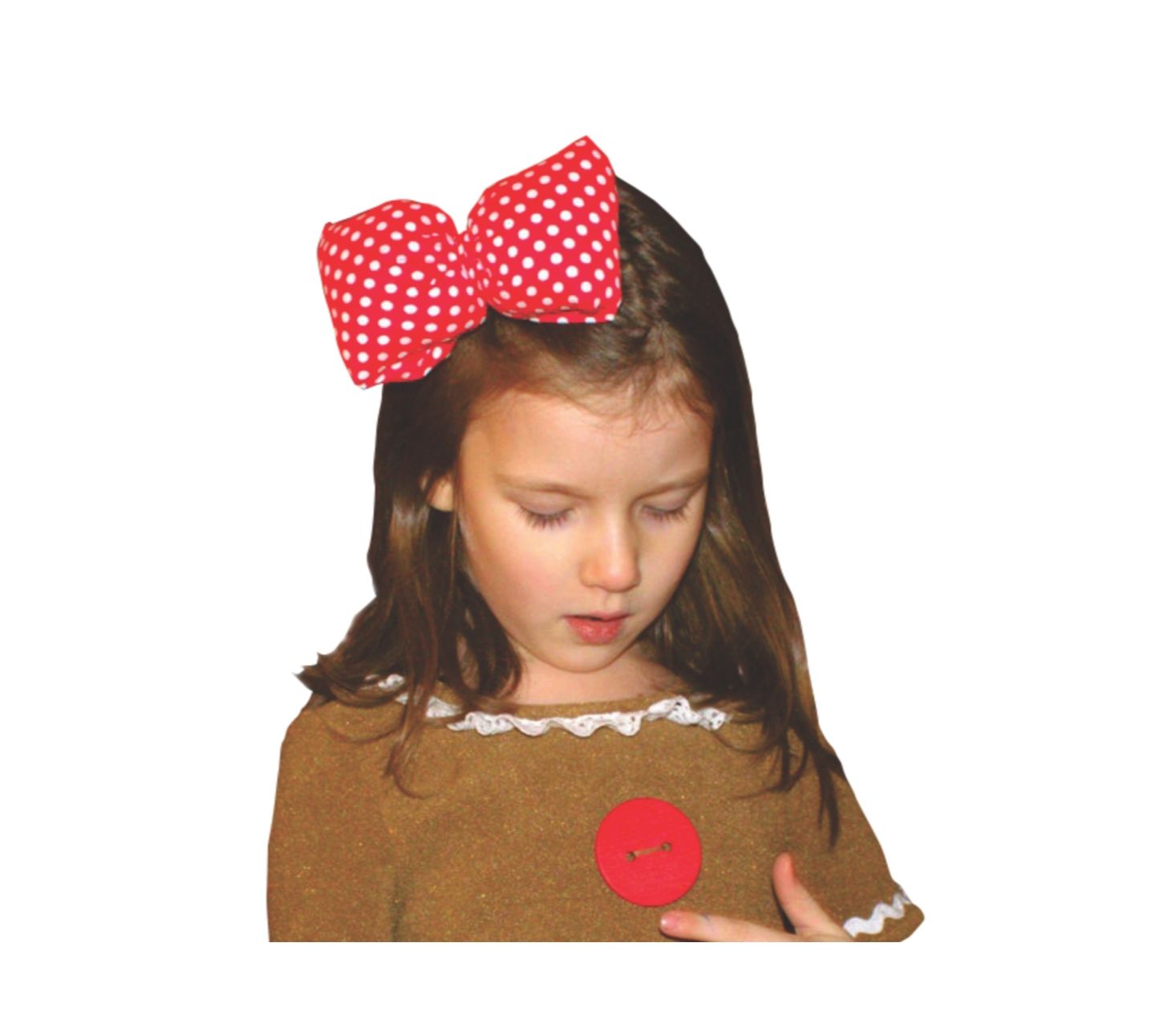 Платье Dress Up America Gingerbread Costume - Cute Gingerbread Man Dress-Up для девочек, цвет: Коричневый комбинированный — фото 2