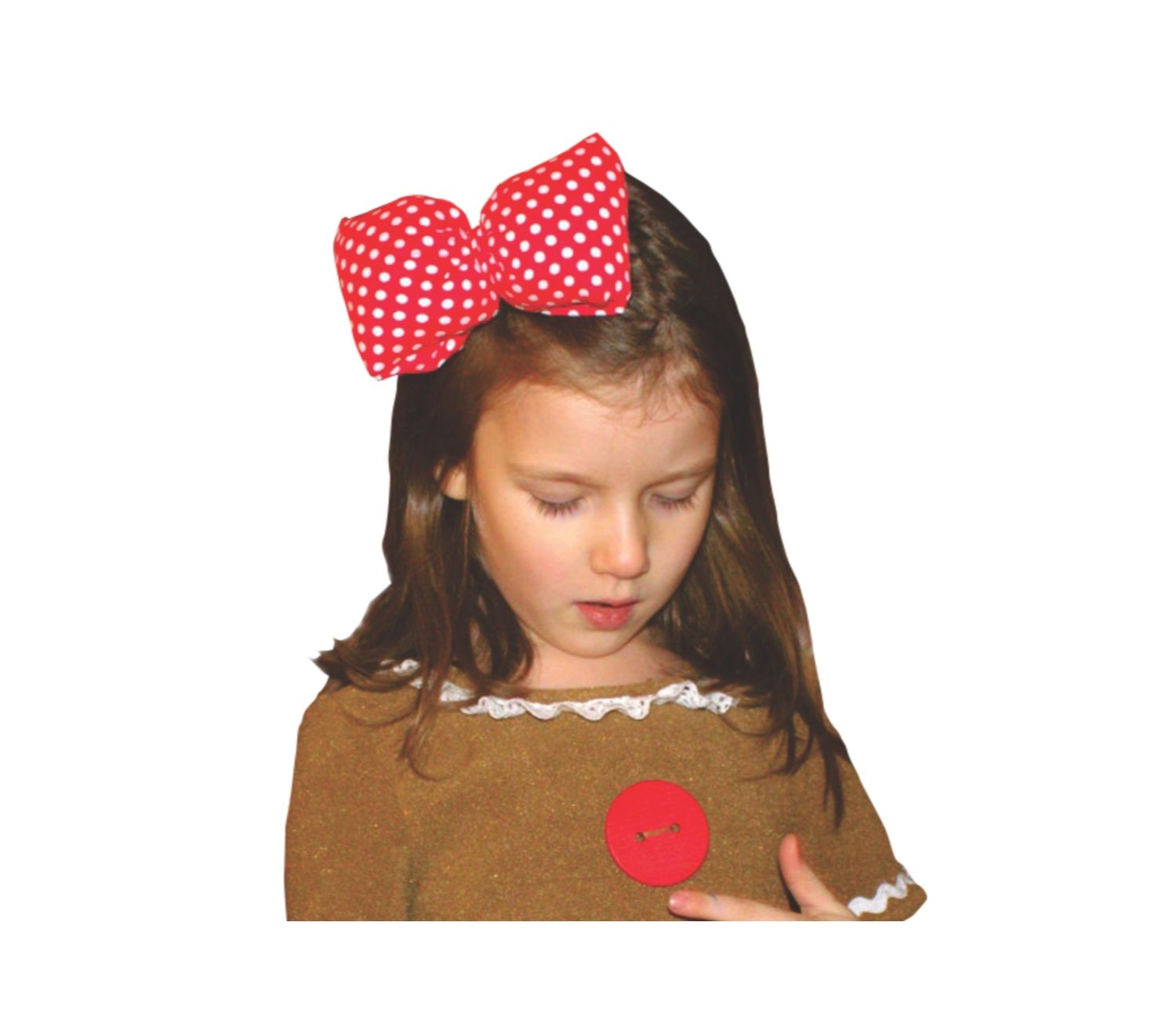 Gingerbread Costume - Cute Gingerbread Man Dress-Up For Girls