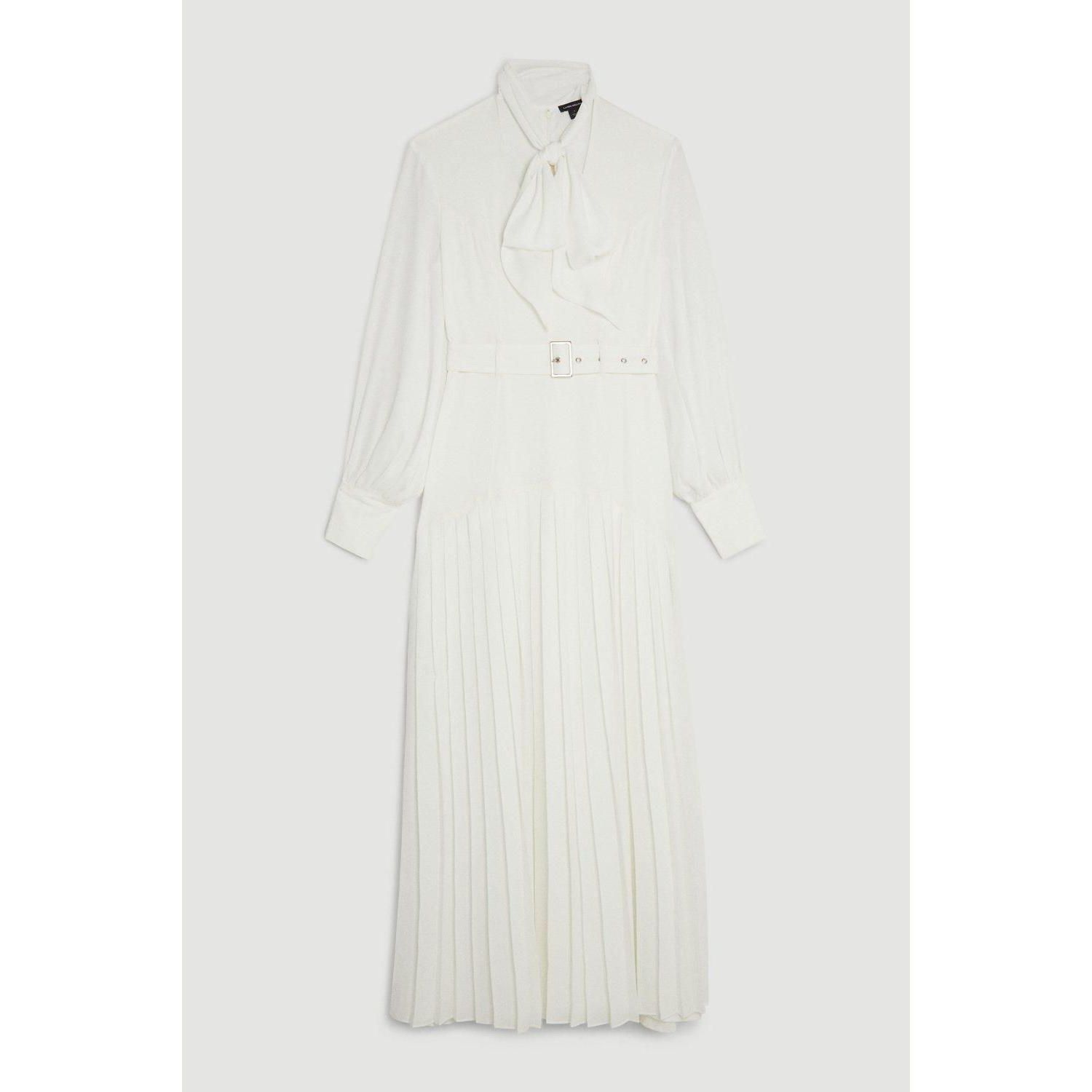 Women's Jersey Ponte Georgette Mix Maxi Dress