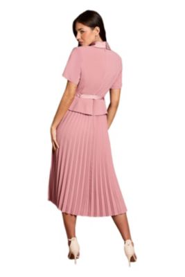 pink graduation dresses Pink tulle 3D flowers long prom dress Women's Pink Graduation Dresses |