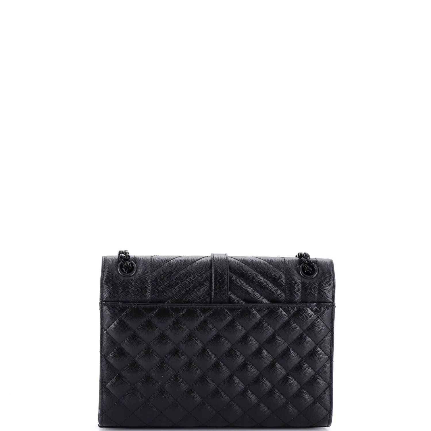Medium Classic Monogram Envelope Satchel Mixed Matelasse Leather