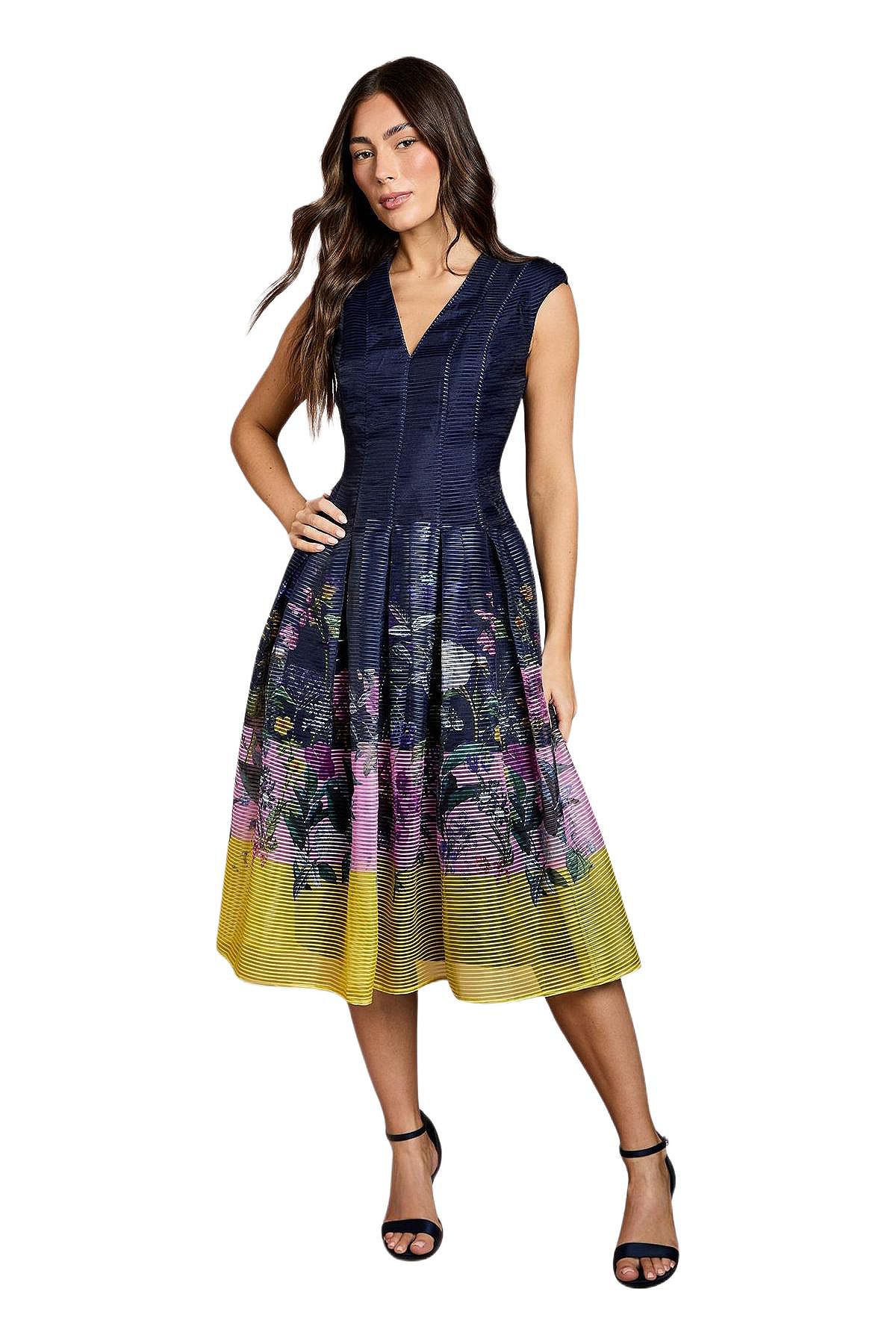 Coast Women's Burnout Drop Waist Midi Dress view 1 — MAYCSS fashion products