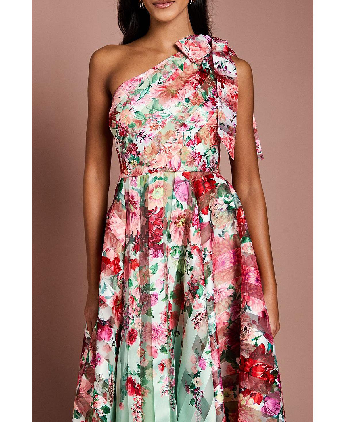Coast Women's One Shoulder Midi Dress view 7 — MAYCSS fashion products