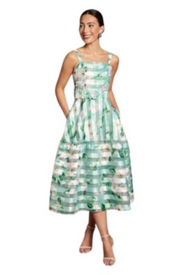 Women's Burnout Organza Midi Dress