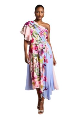 Women's Floral Printed Chiffon Dress