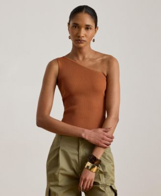 Women's Rib-Knit One-Shoulder Sweater