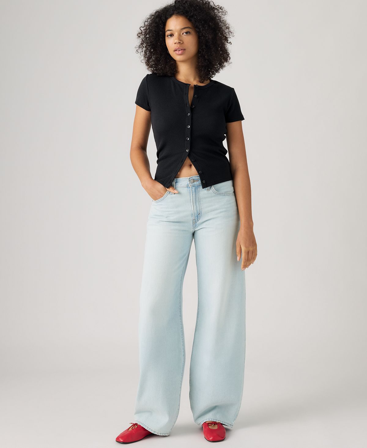 Levi's Women's Mid-Rise Middy Balloon Jeans, Macy's Exclusive view 2 — MAYCSS fashion products