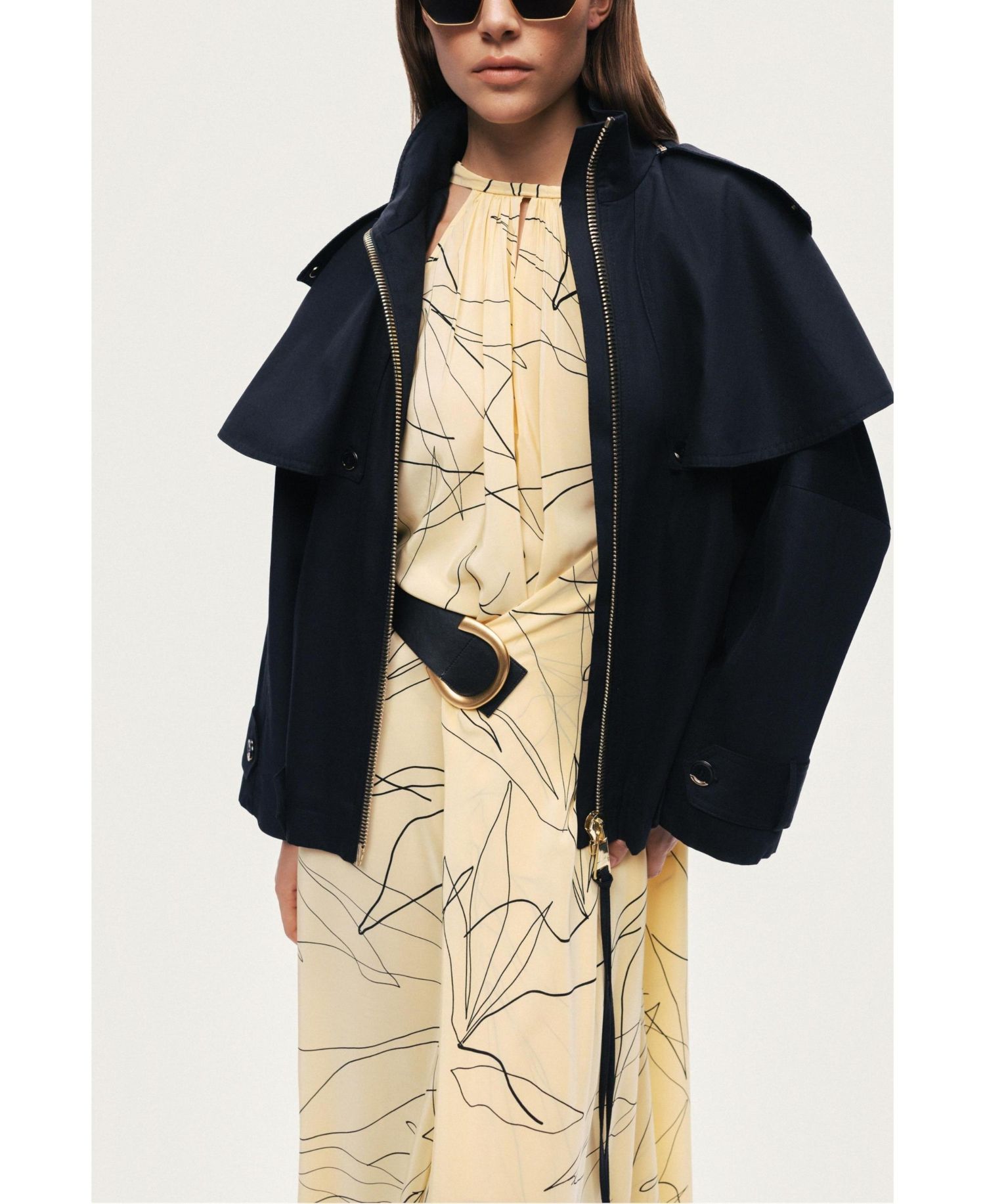 Women's Hooded Short Trench Jacket