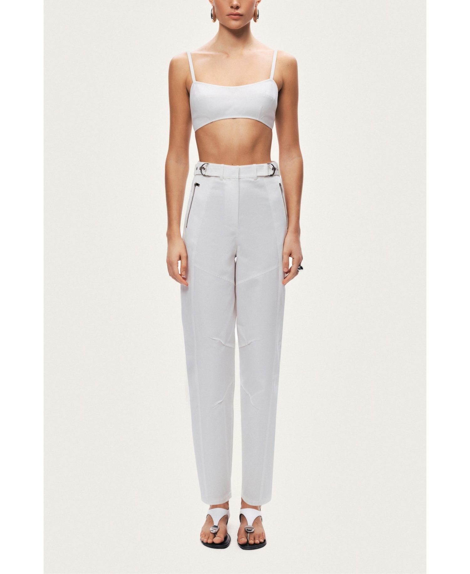 Women's High-Waist Tailored Tapered Pants