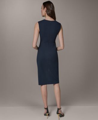 navy blue and pink floral dress Blue and Hot Pink Floral Strapless Maxi Dress main image 1