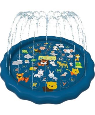 Splash Pad Sprinkler Pool Learning Water Toys Outdoor Play Mat