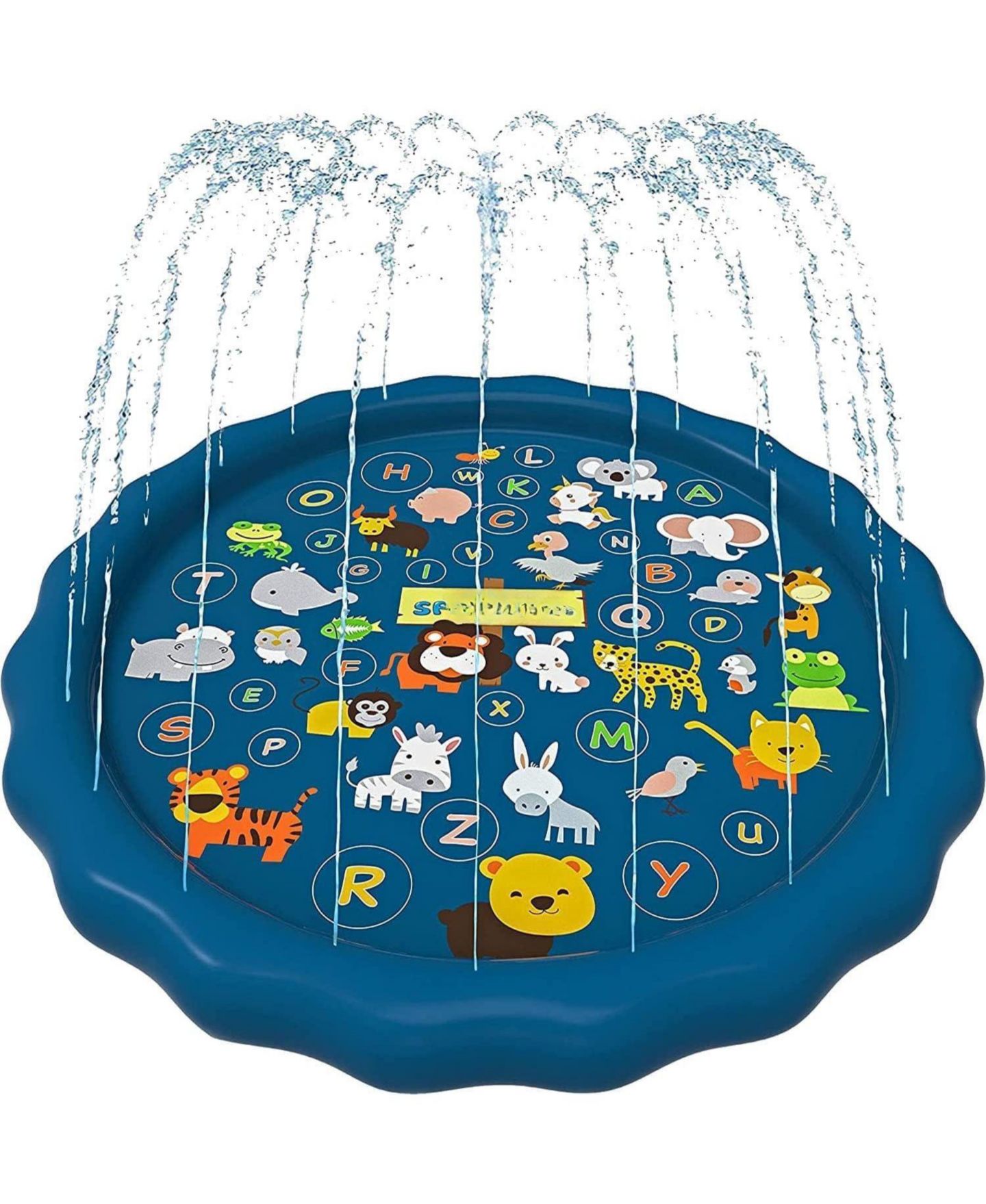 Детская игрушка GNUADZ Inflatable Educational Splash Pad with Fountain Sprinklers, от 1 года, цвет: From A To Z — фото 1
