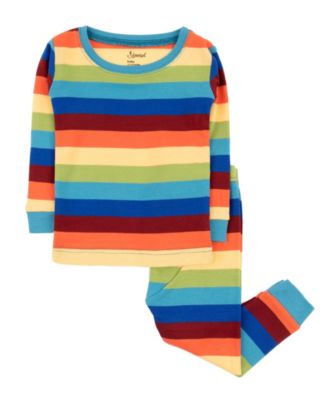 Toddler Boys' and Girls' 2T-5T Family-Matching Striped Long-Sleeve Top and Pants, 2-Piece Set