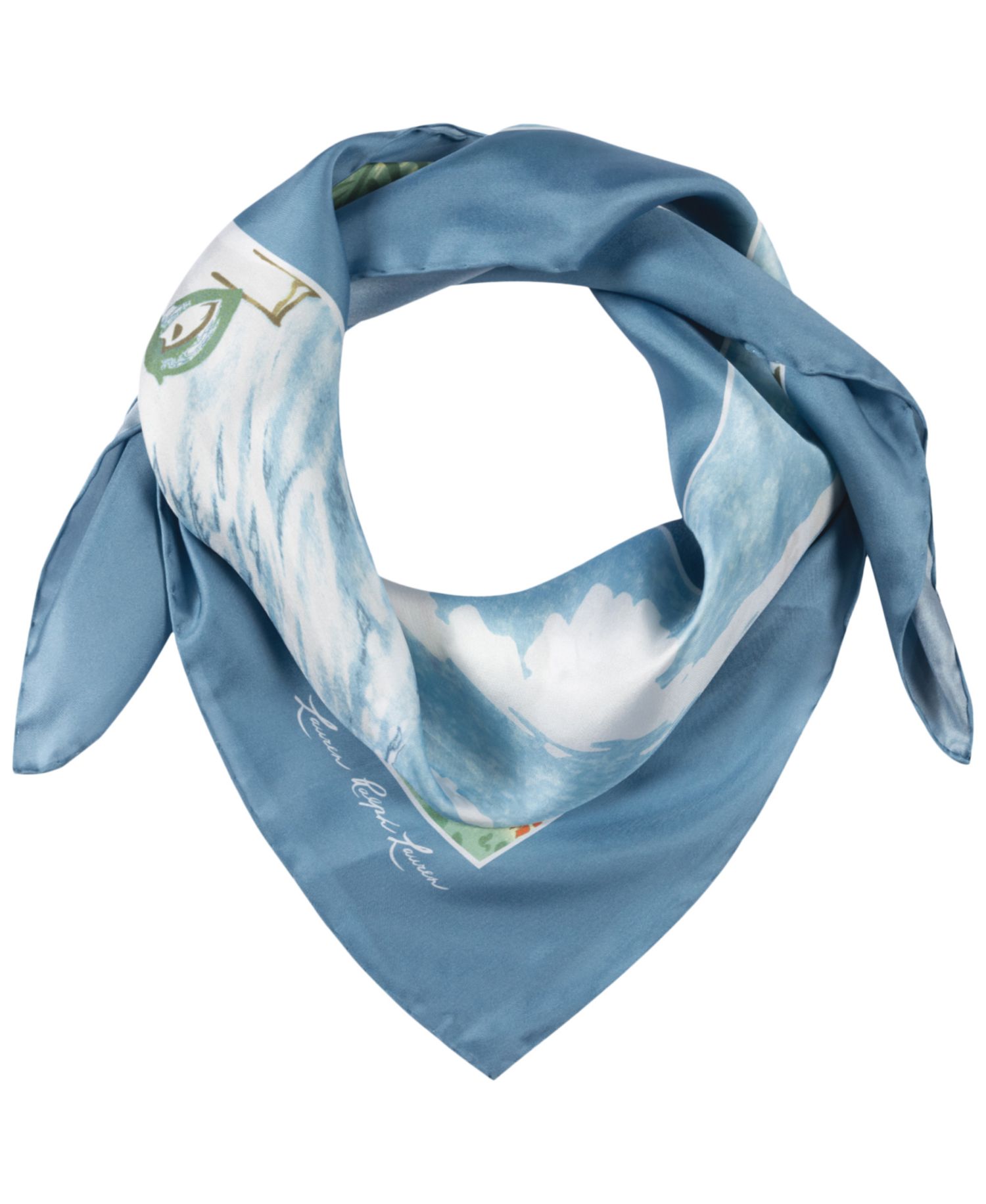 Coastal Conversational Square Scarf
