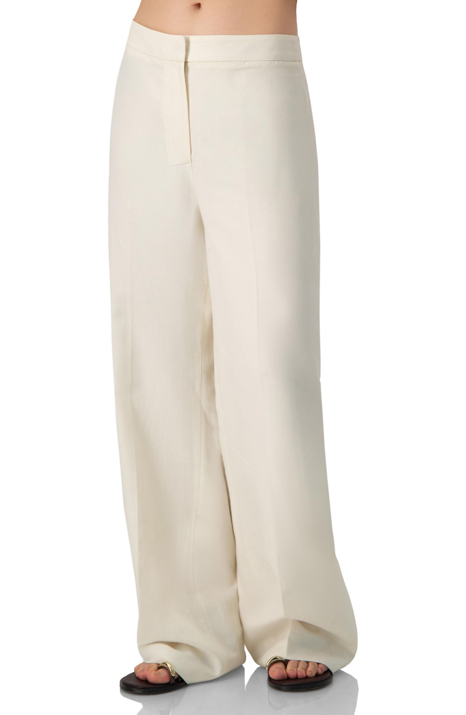 Women's Linen Straight-Leg Pants