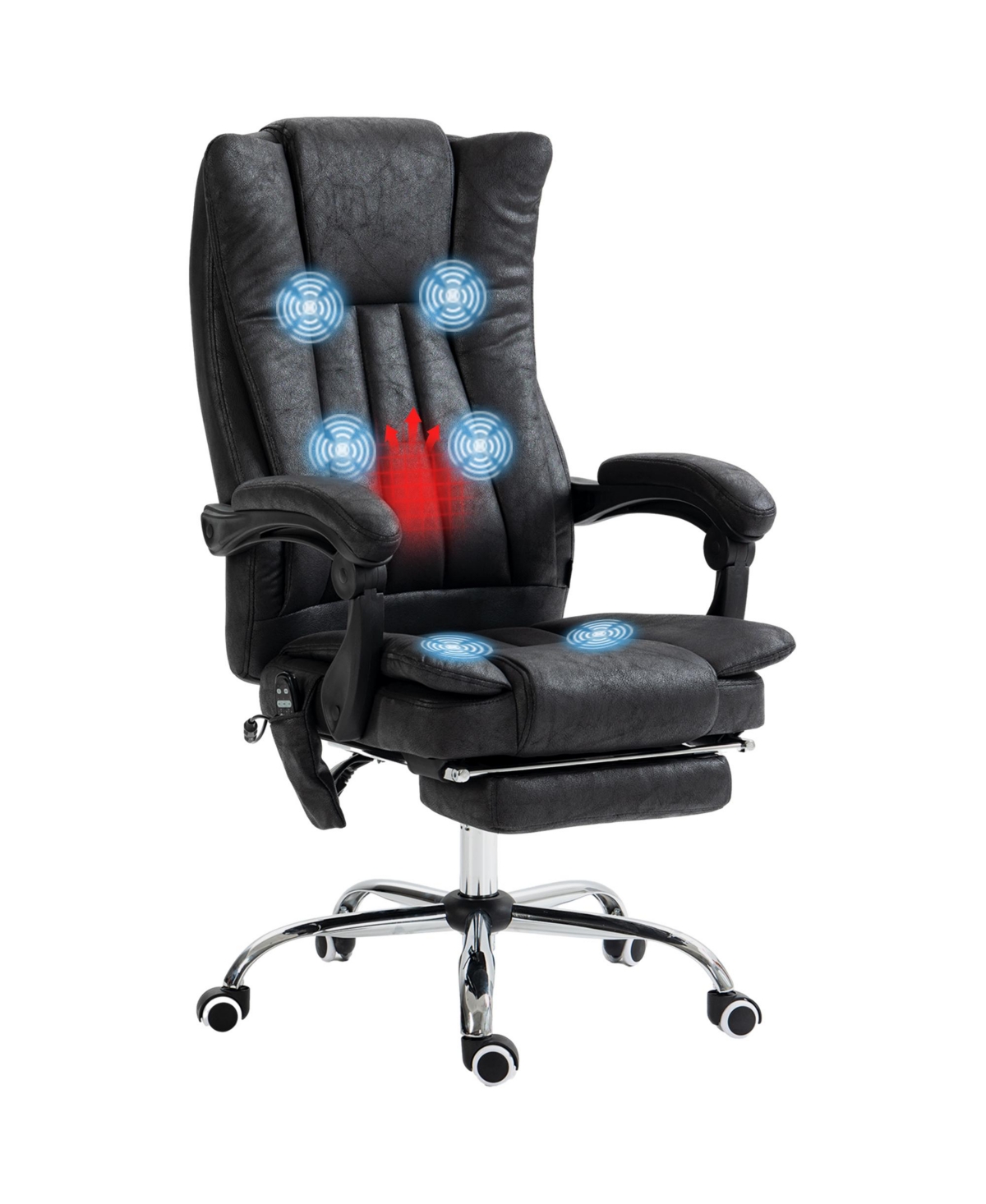 Boyel Living Massage Office Chair High Back Reclining Desk with Heating