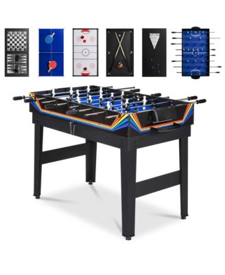2x4ft 10-in-1 Combo Game Table Set With Hockey, Foosball, Pool, Shuffleboard, Ping Pong