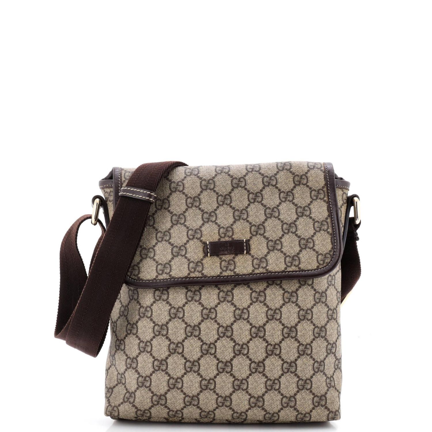 Small Flap Messenger GG Coated Canvas