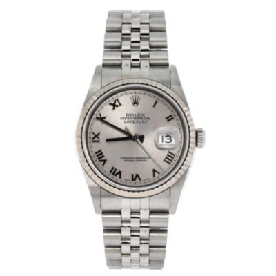 Oyster Perpetual Datejust Automatic Watch in Stainless Steel and White Gold 36mm