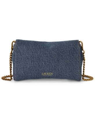 Lauren Ralph Lauren Denim Mini Crossbody Handbag - Macy's