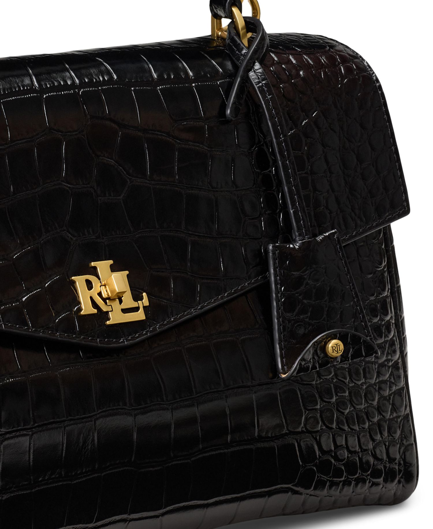 Farrah Soft Embossed Medium Leather Satchel Handbag