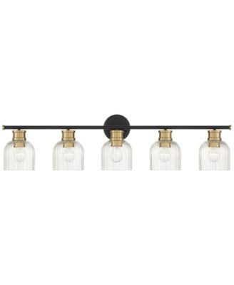 Lana 40" Wide and Warm Brass 5-Light Bath Light