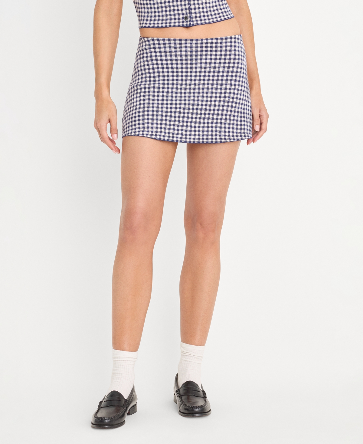 Good American Women's Viscose-Blend Sweater Mini Skort