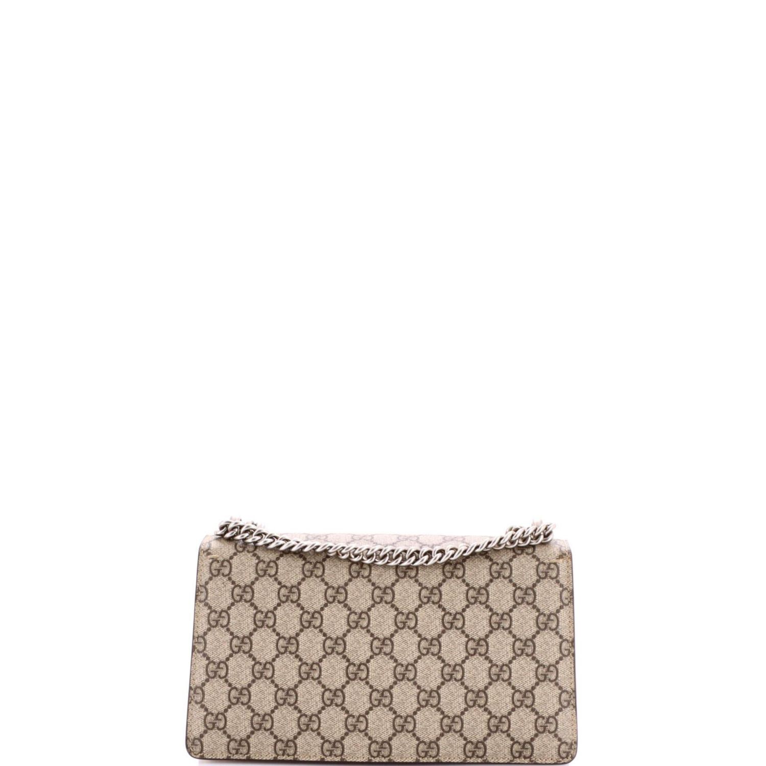 Small Dionysus Bag GG Coated Canvas with Crystal Embellished Metal