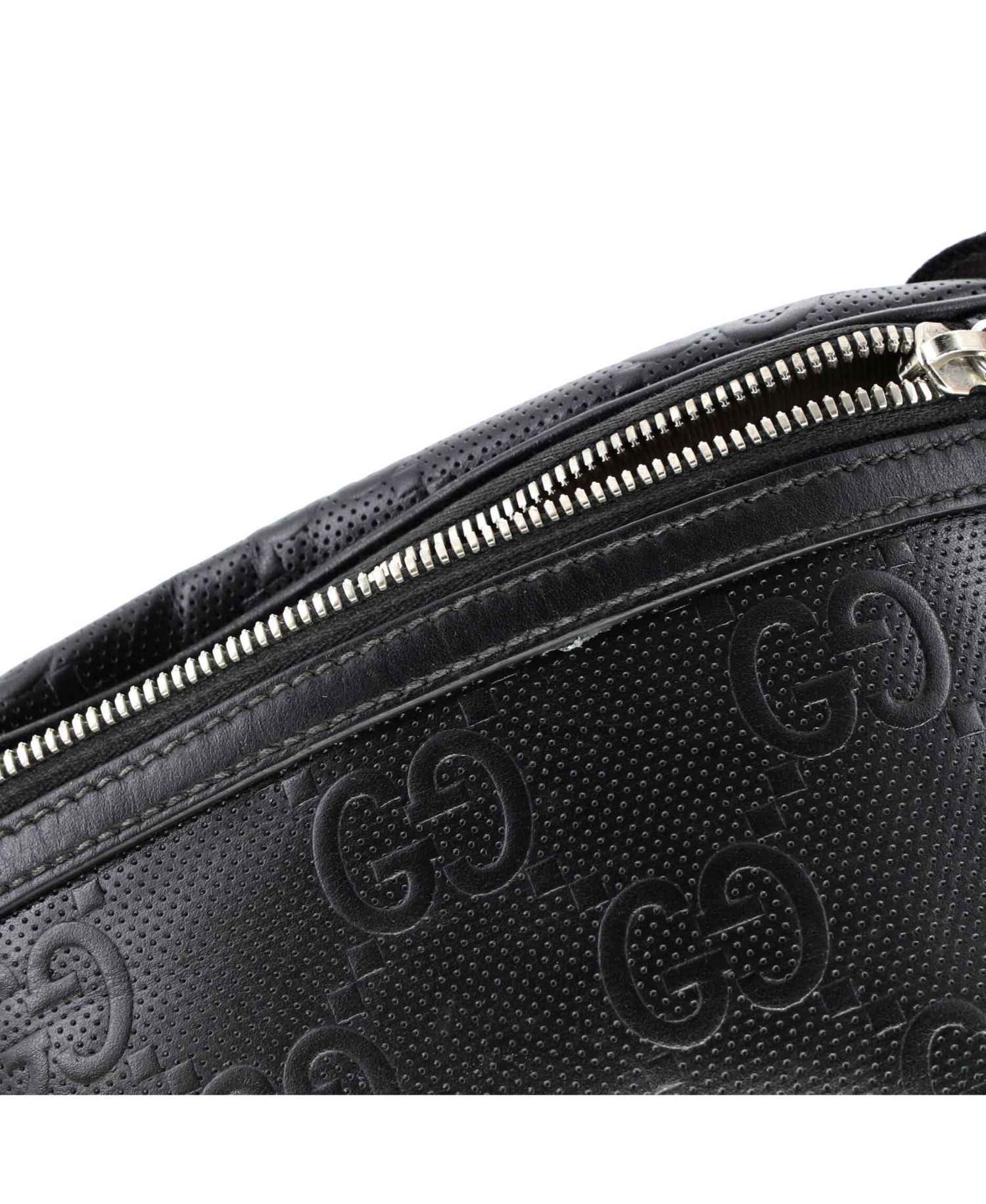 Small Belt Bag GG Embossed Perforated Leather