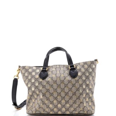 Small Convertible Soft Tote Printed GG Coated Canvas