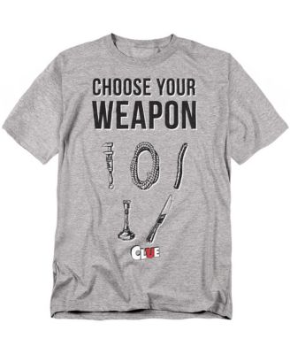 Big & Tall Clue Choose Your Weapon T Shirt