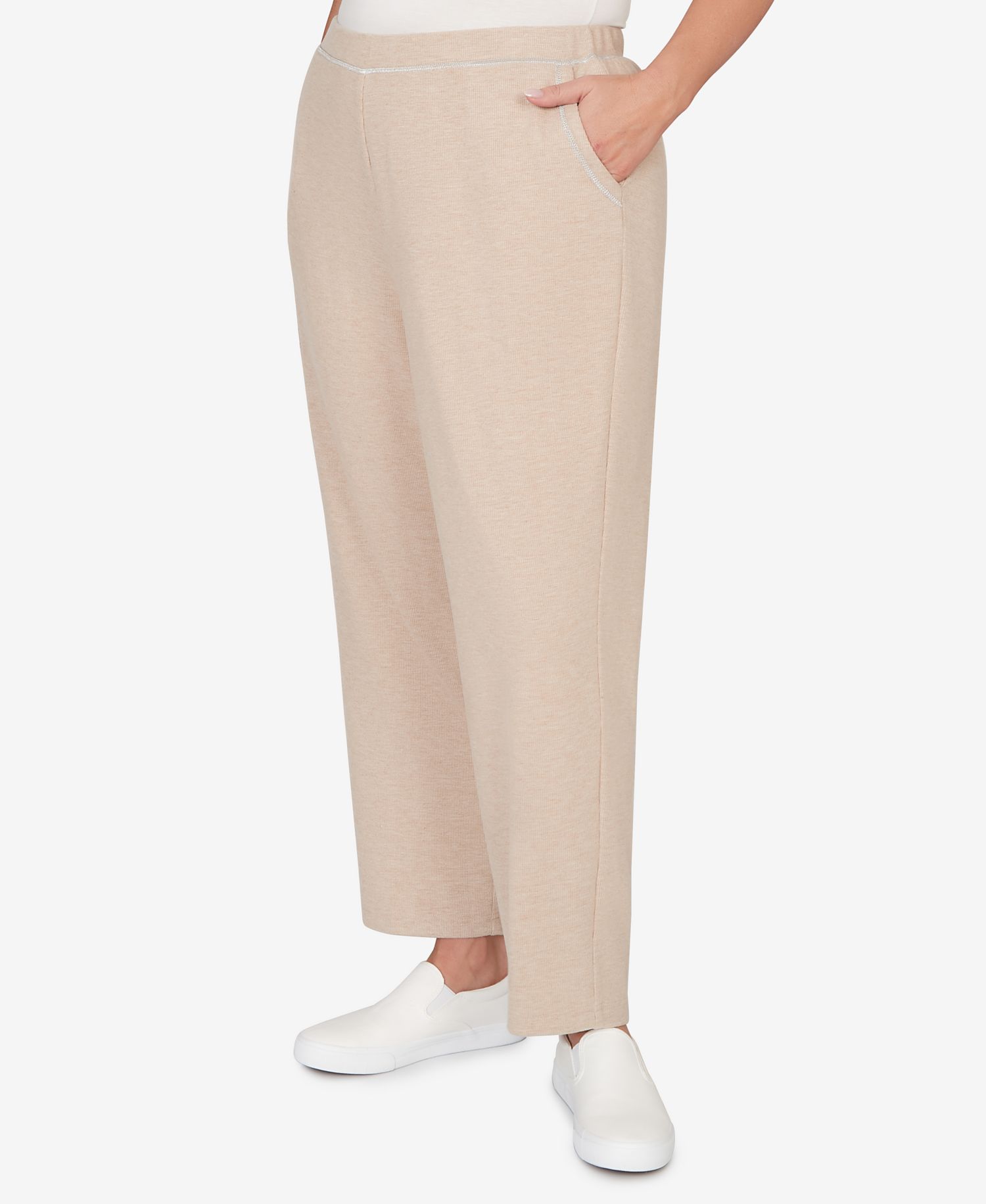 Plus Size Comfort & Joy Comfort Everyday Slant Pocket Short Length Pants