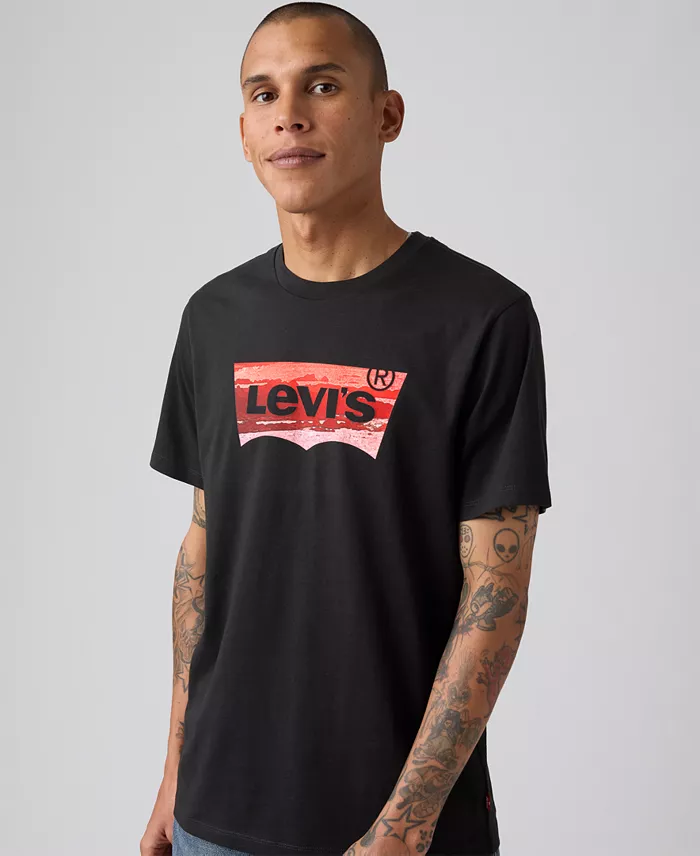 Men's Graphic Logo Batwing Short-Sleeve T-shirt - thumbnail 5