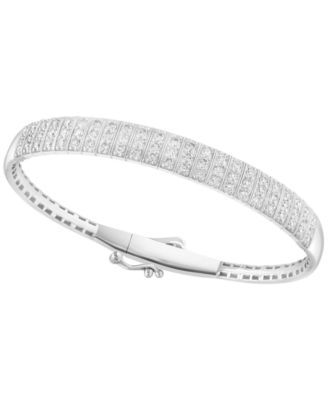 Diamond (2 ct. t.w.) Bangle Bracelet in 14k White Gold