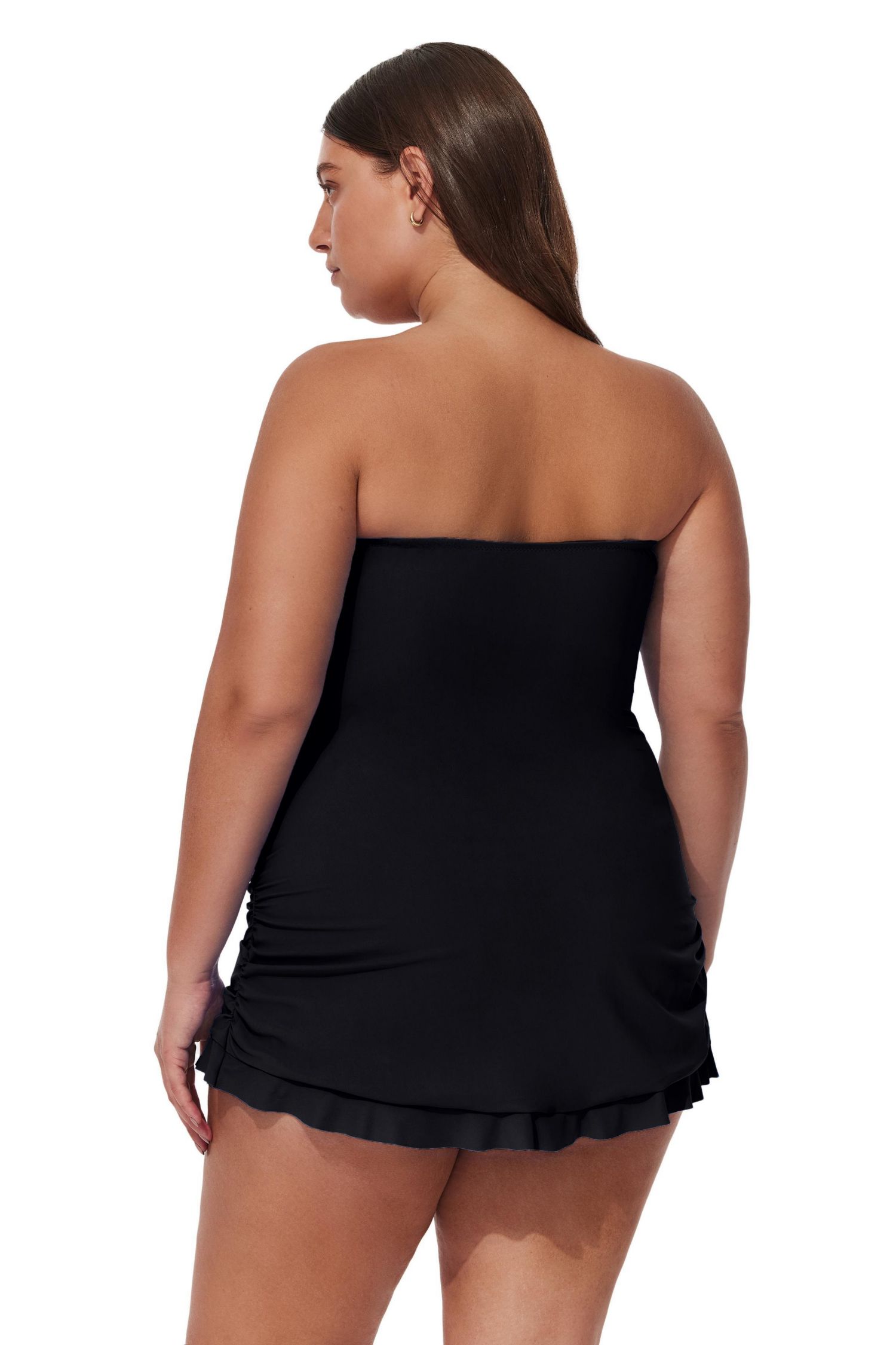 Women's Tutti Frutti Plus Size Bandeau Swimdress Swimsuit