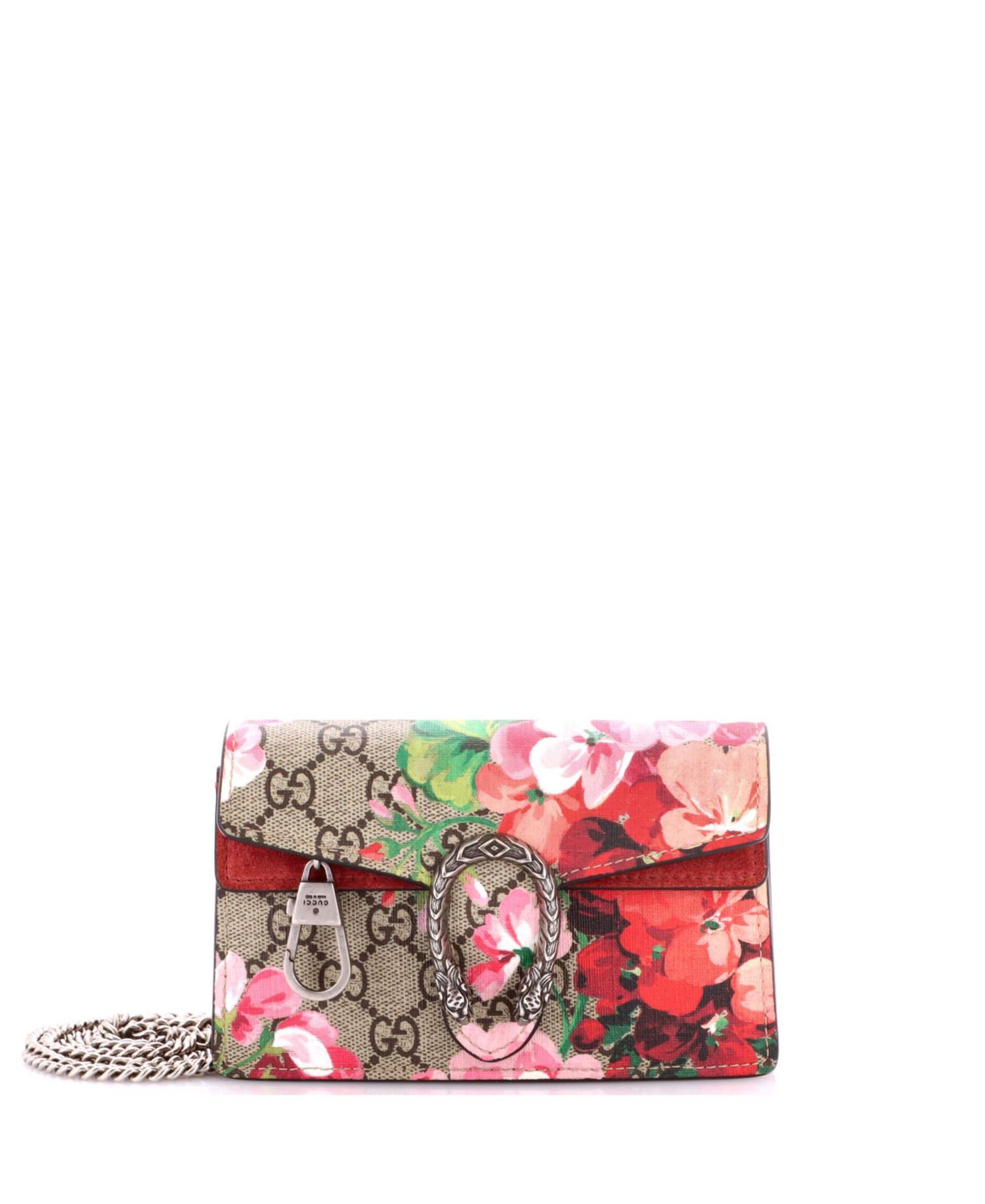 Super Mini Dionysus Bag Blooms Print GG Coated Canvas
