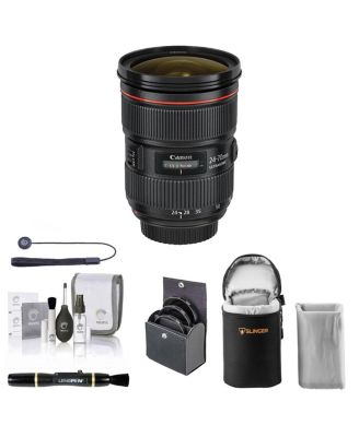 EF 24-70mm f/2.8L II USM Lens, Bundle with 82mm UV, CPL, ND and VND Filters, Soft Lens Case, Lens Cleaner, Cleaning Kit, Universal Lens Cap