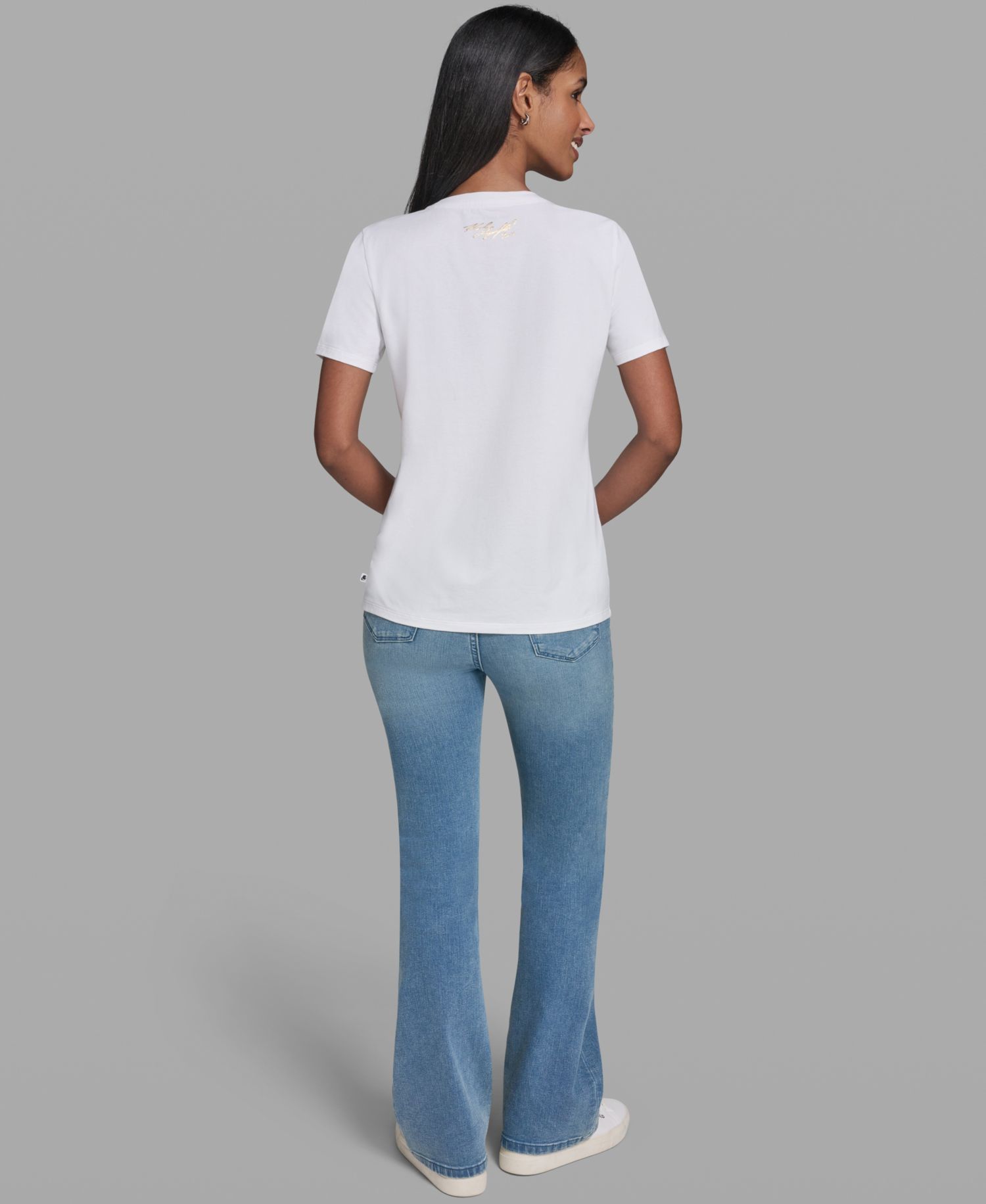 Women's Crewneck Denim Logo T-Shirt