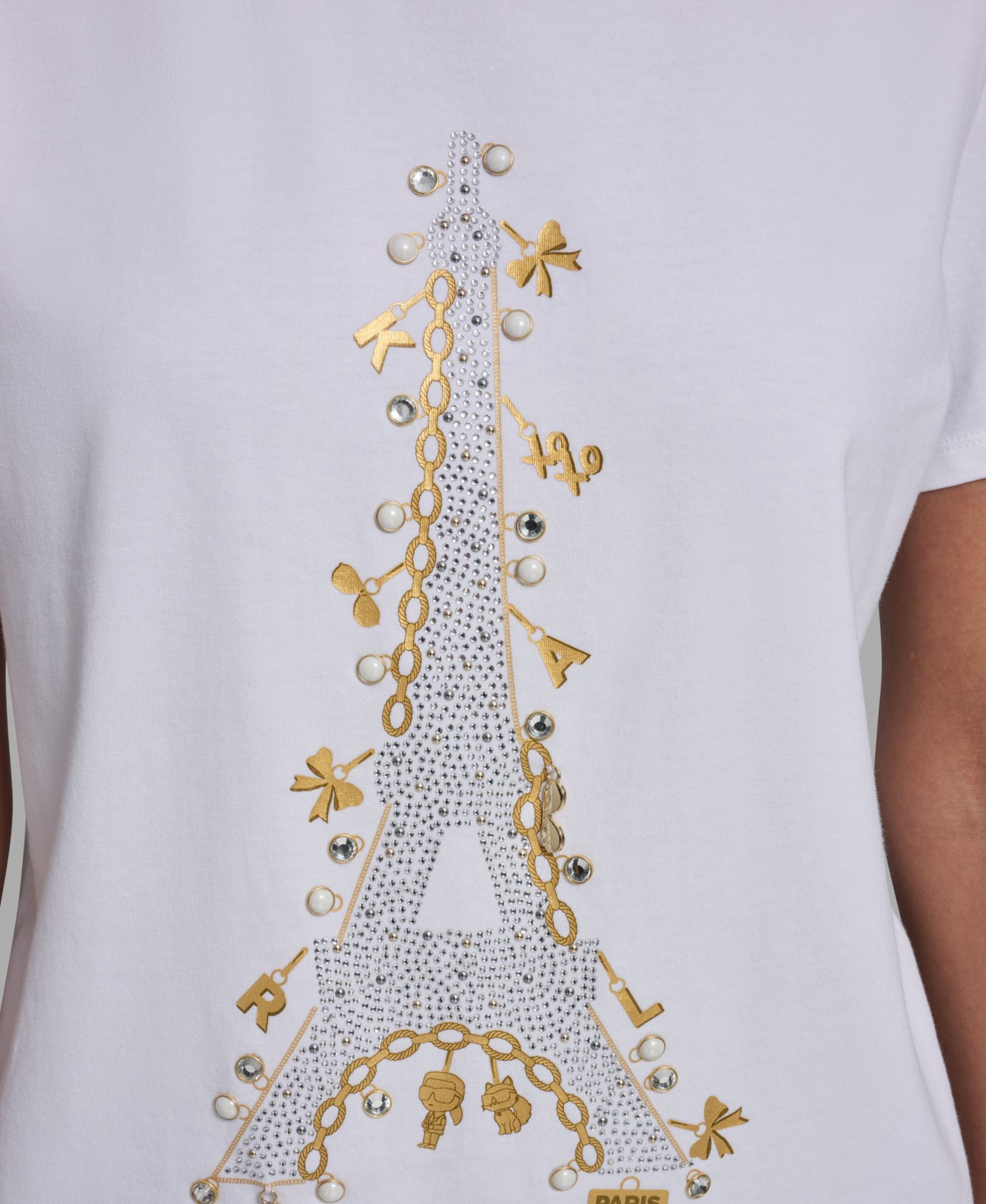 Women's Eiffel Tower Logo Short-Sleeve T-Shirt
