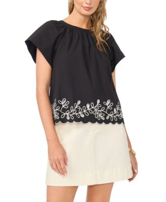 Women's Flutter-Sleeve Top