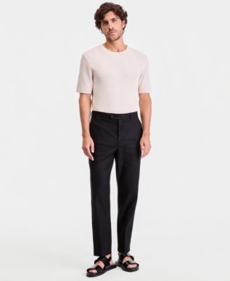 Alfani Men's Tech Linen-Blend Pants, Macy's Exclusive - Macy's